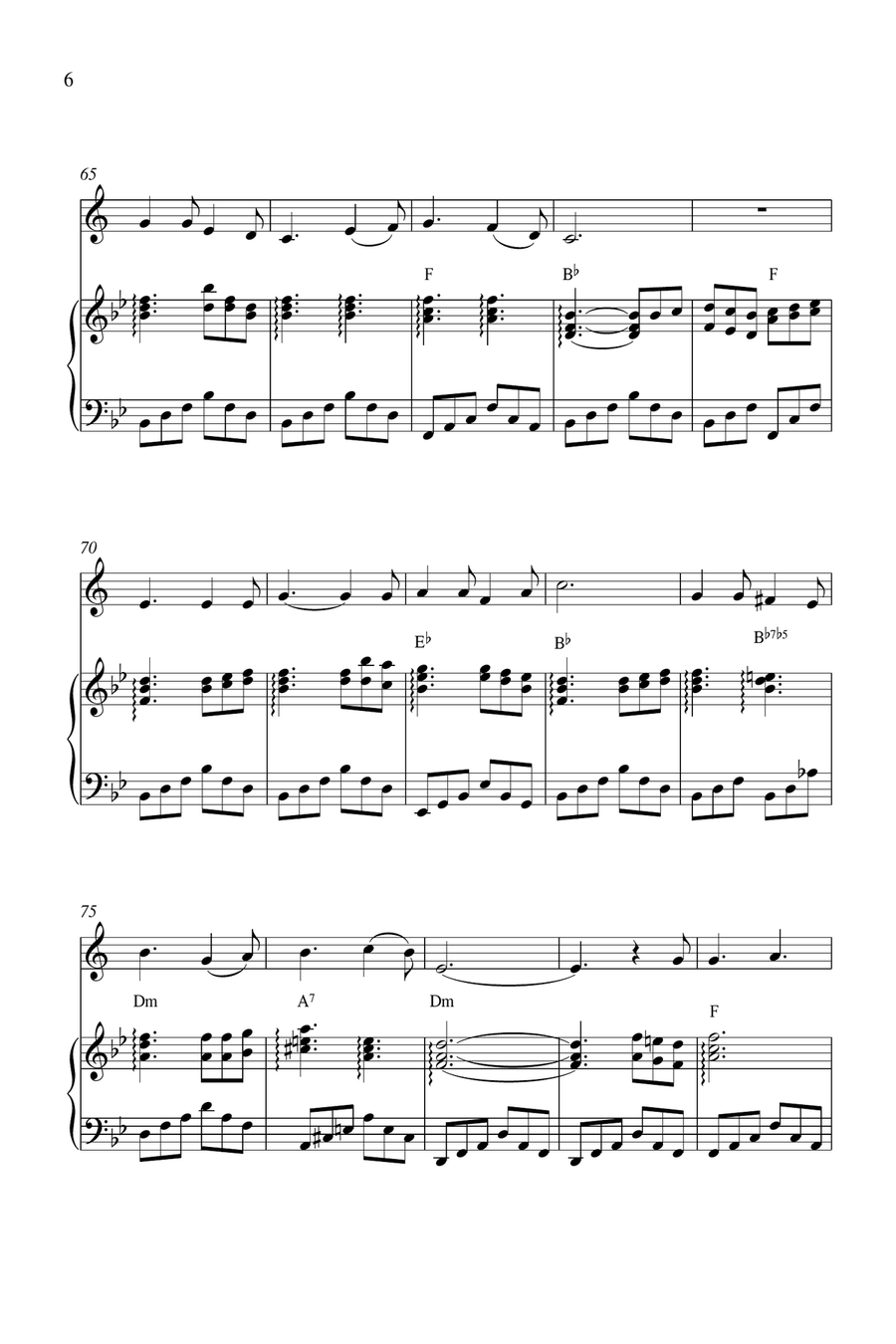 Christmas Medley (for Bb trumpet solo and piano accompaniment) Christmas Medley (for Bb trumpet solo and piano accompaniment) B-Flat Trumpet scores gallery preview page 6