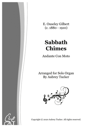 Book cover for Organ: Sabbath Chimes (Andante Con Moto) - E. Ouseley Gilbert