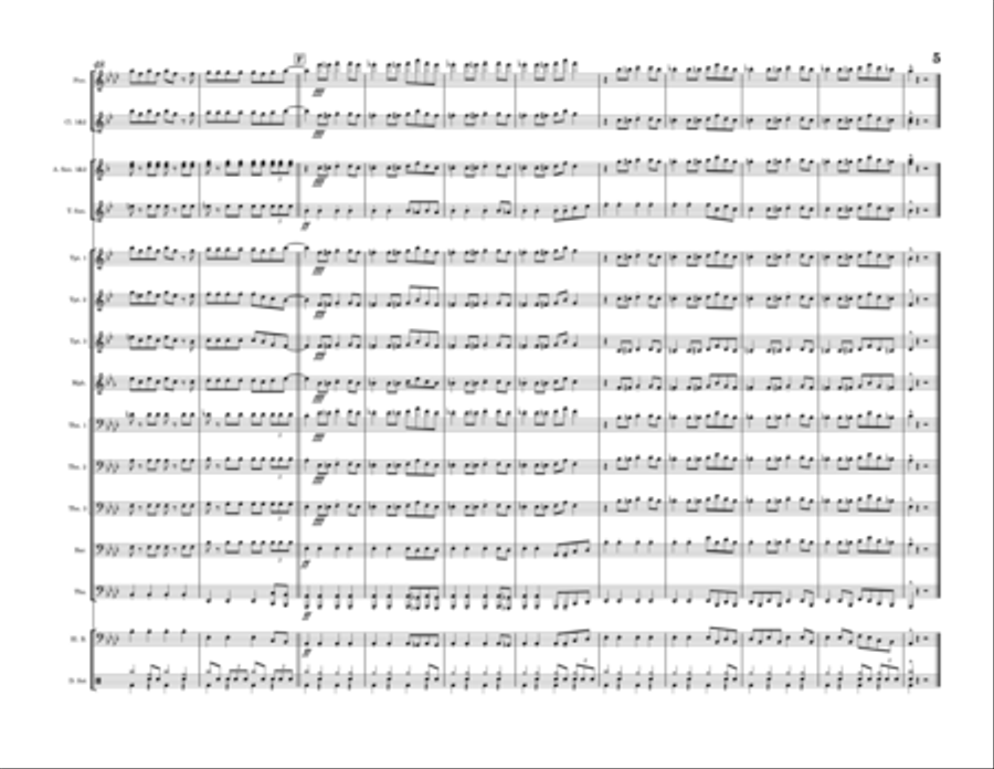 Chelsea Dagger Marching Band scores gallery preview page 5
