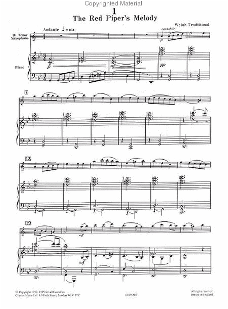 Tenor Saxophone Solos Volume 1 Tenor Saxophone scores gallery preview page 2