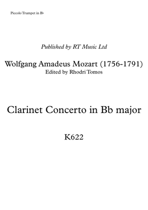 Mozart K622 - Clarinet Concerto in Bb - solo parts trumpet, cornet & clarinet
