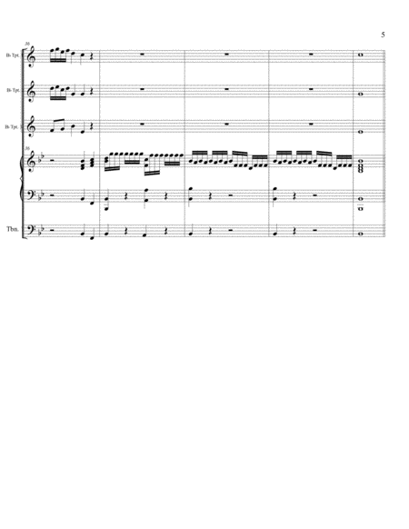 Jacinni Sonata Nr.2 for Three Bb trumpets, Trombone and Organ image number null