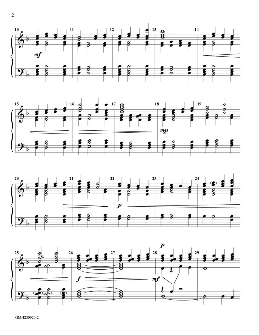 Declaration (for 2-3 octave handbell ensemble) (site license) 3-Octaves scores gallery preview page 2