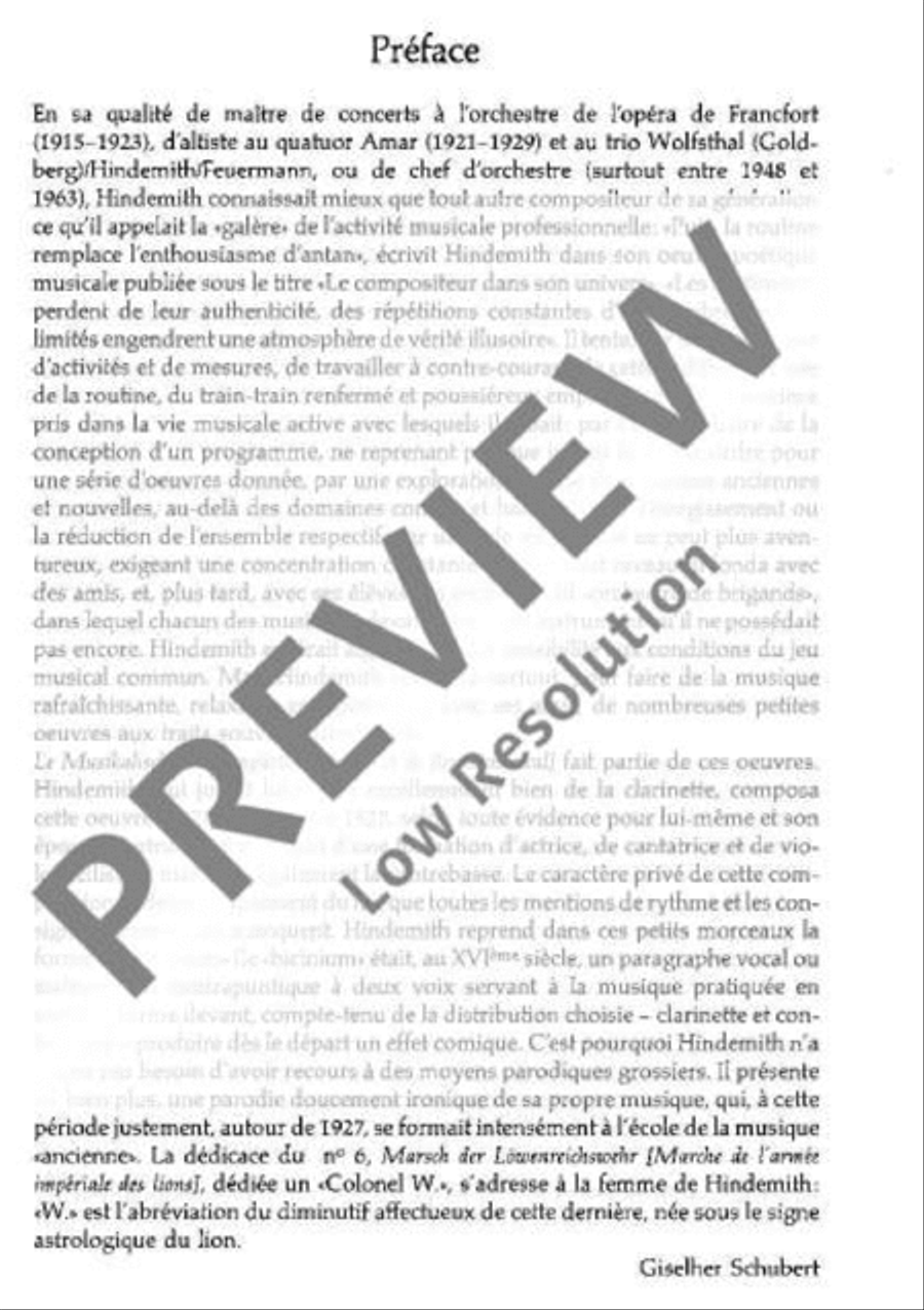 Musikalisches Blumengärtlein und Leyptziger Allerley Clarinet scores gallery preview page 6