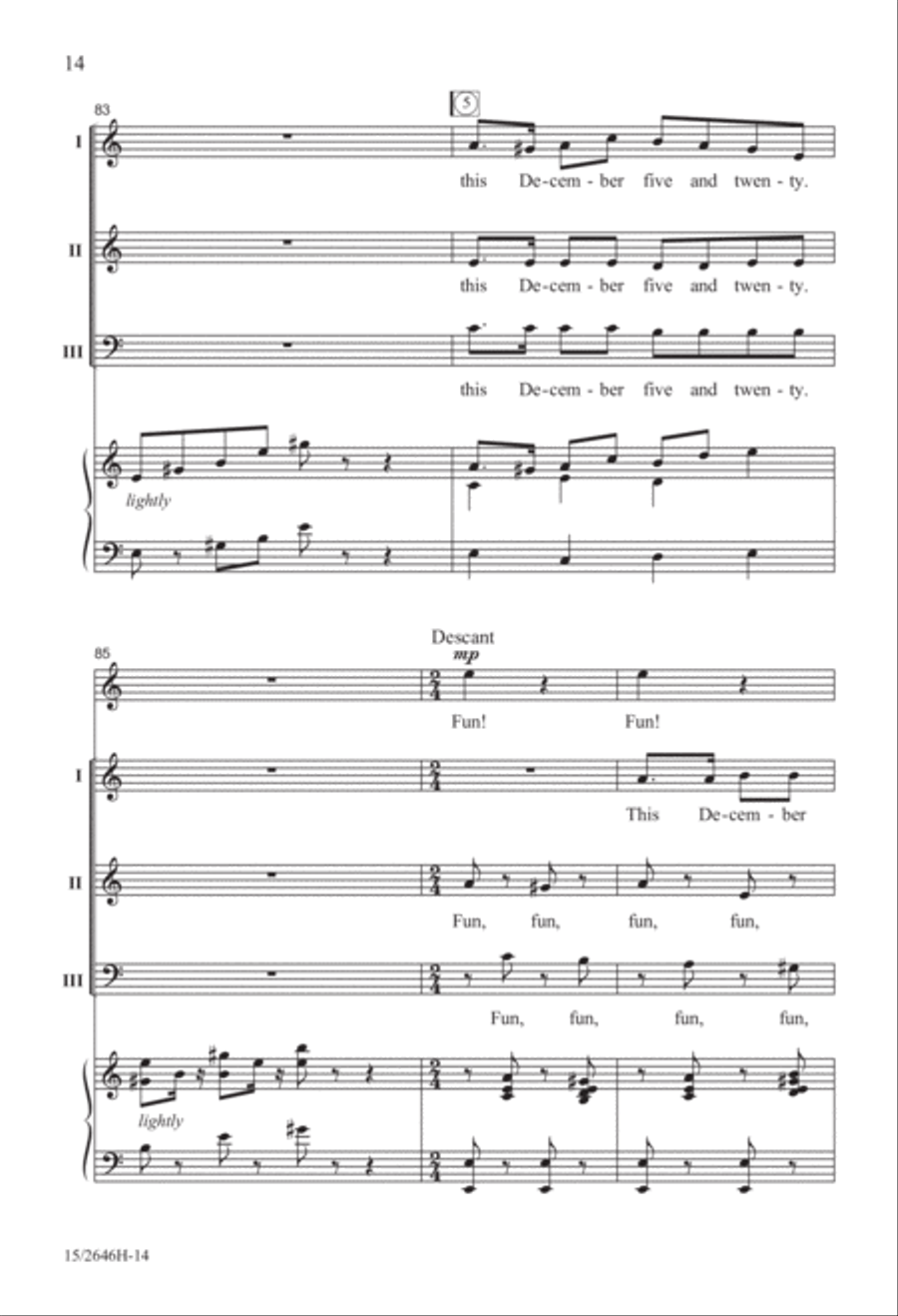 Fun, Fun, Fun! Fun, Fun, Fun! 3-Part scores gallery preview page 15