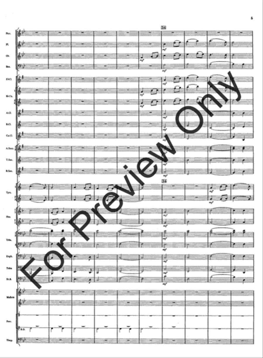 Rivercrest Overture Concert Band scores gallery preview page 7