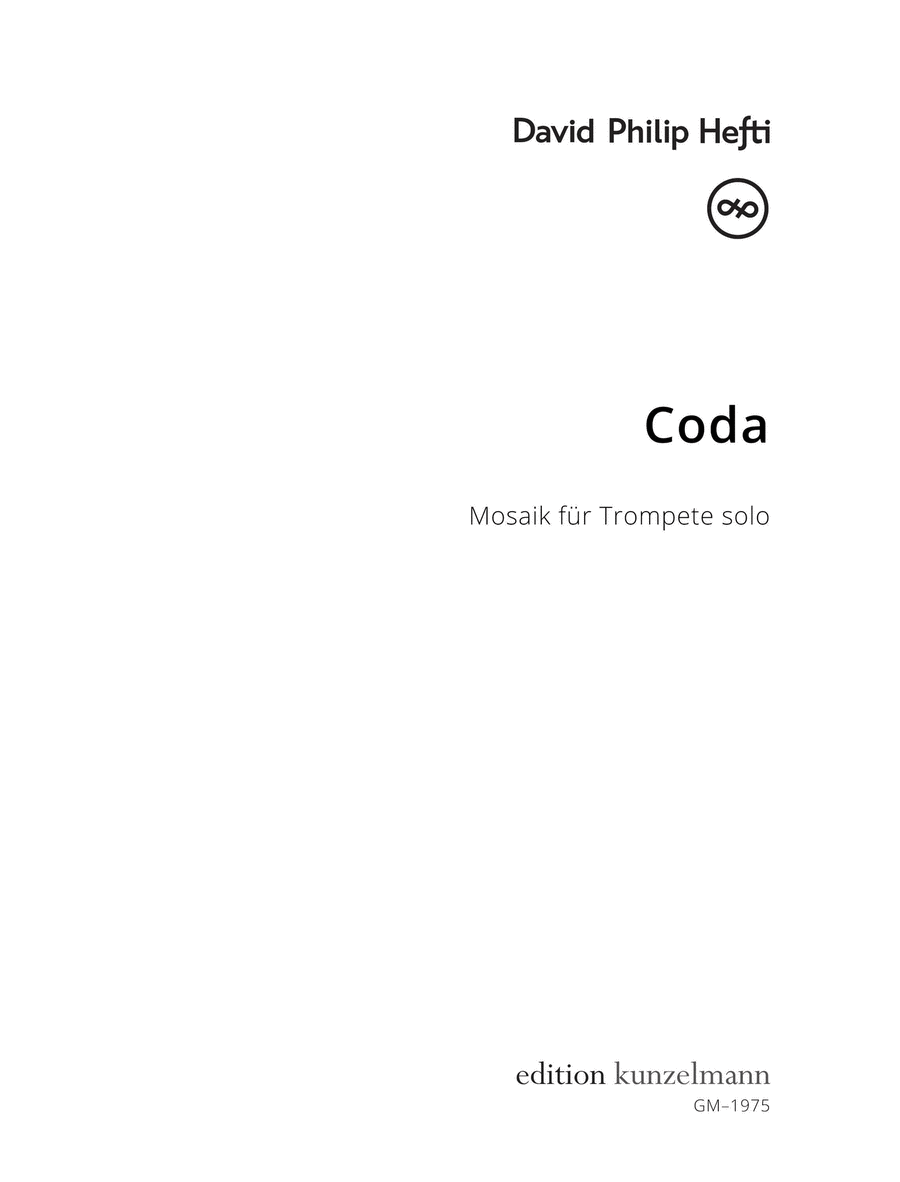 Coda, Mosaic for trumpet solo Trumpet Solo scores gallery preview page 1