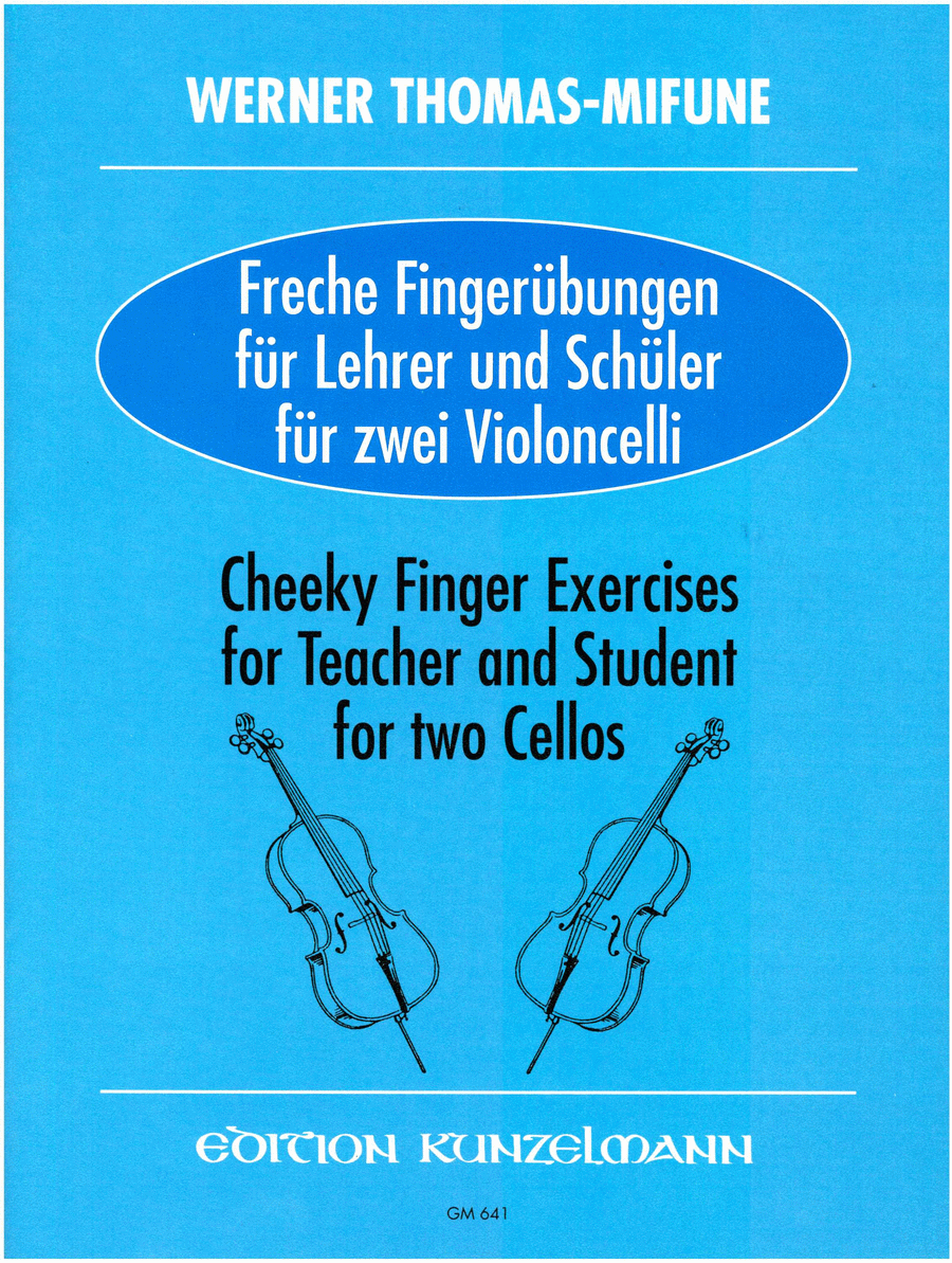 Cheecky Finger Exercises for Teacher and Student for Two Cellos