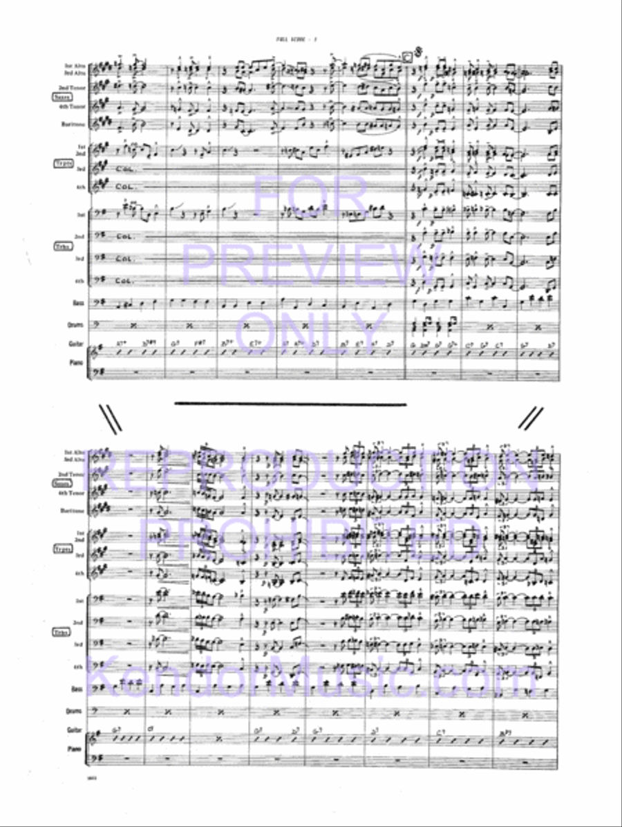 Big Dipper Jazz Ensemble scores gallery preview page 6