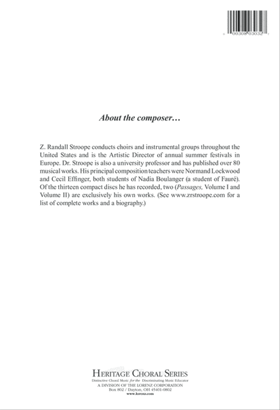 Inscription of Hope 4-Part scores gallery preview page 13