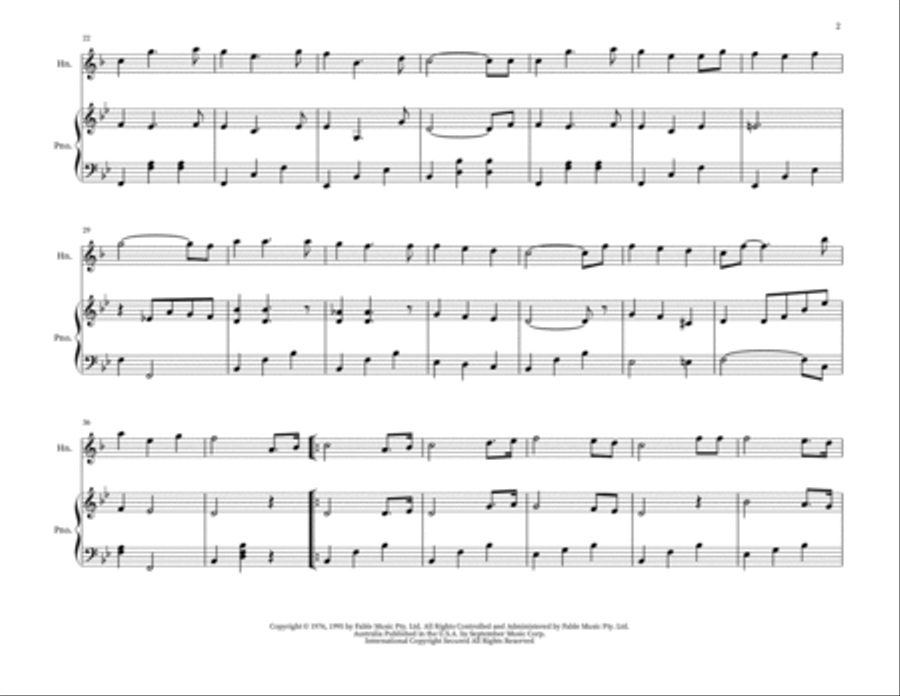 The Irish Wedding Song Brass Duet scores gallery preview page 2