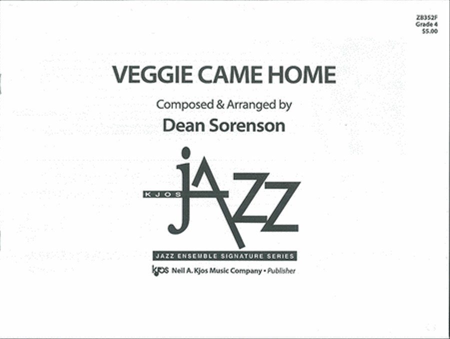 Veggie Came Home - Score Jazz Ensemble scores gallery preview page 1