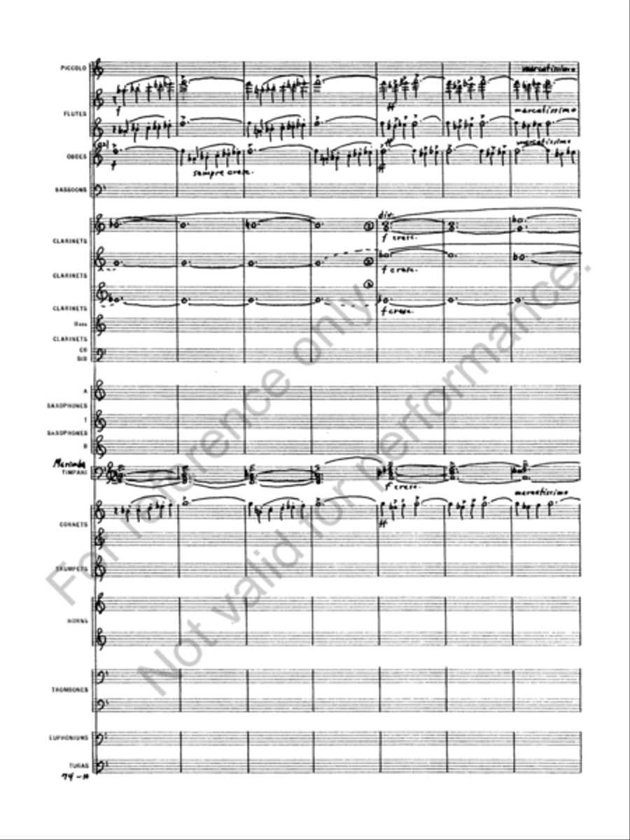 Capriccio Italien Concert Band scores gallery preview page 12