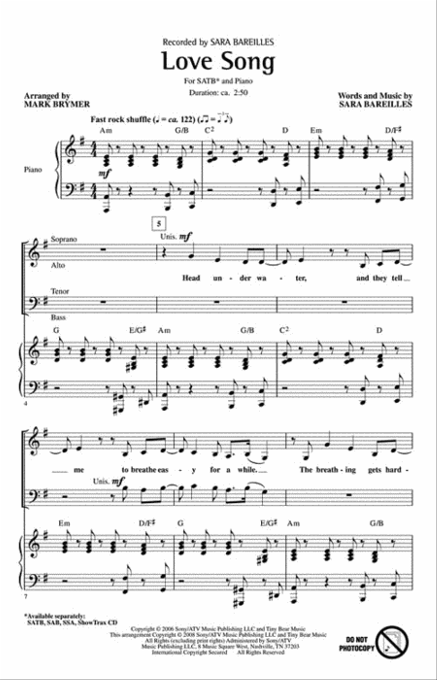 Love Song Choir scores gallery preview page 2