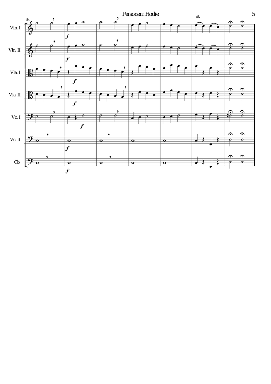 Personent hodie for string orchestra String Orchestra scores gallery preview page 5