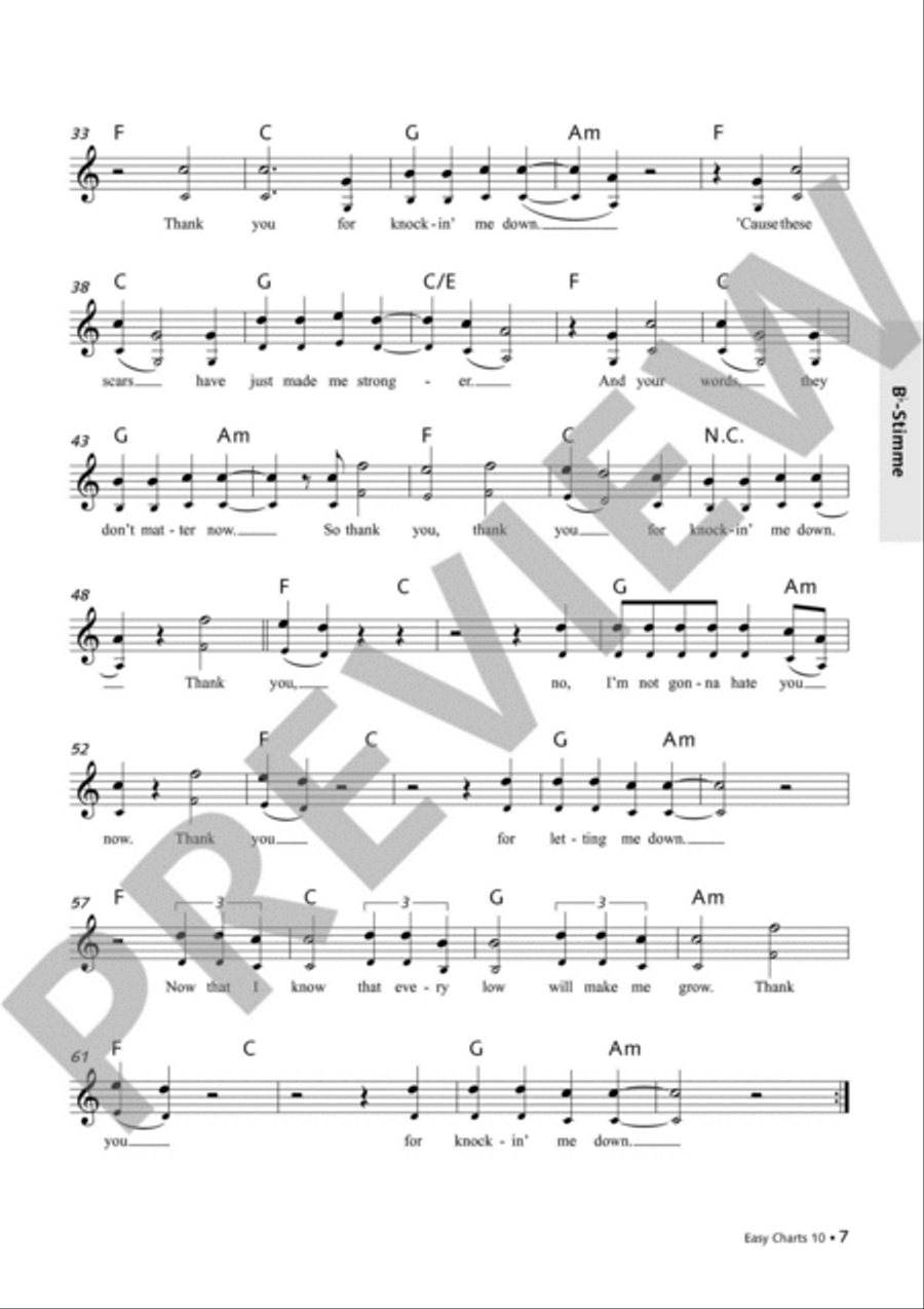 Easy Charts Play-Along CD, Audio & More scores gallery preview page 5