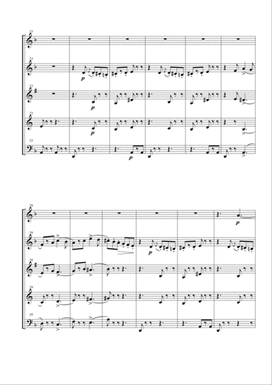 Funeral March of a Marionette for Woodwind Quintet Funeral March of a Marionette for Woodwind Quintet Woodwind Quintet scores gallery preview page 3