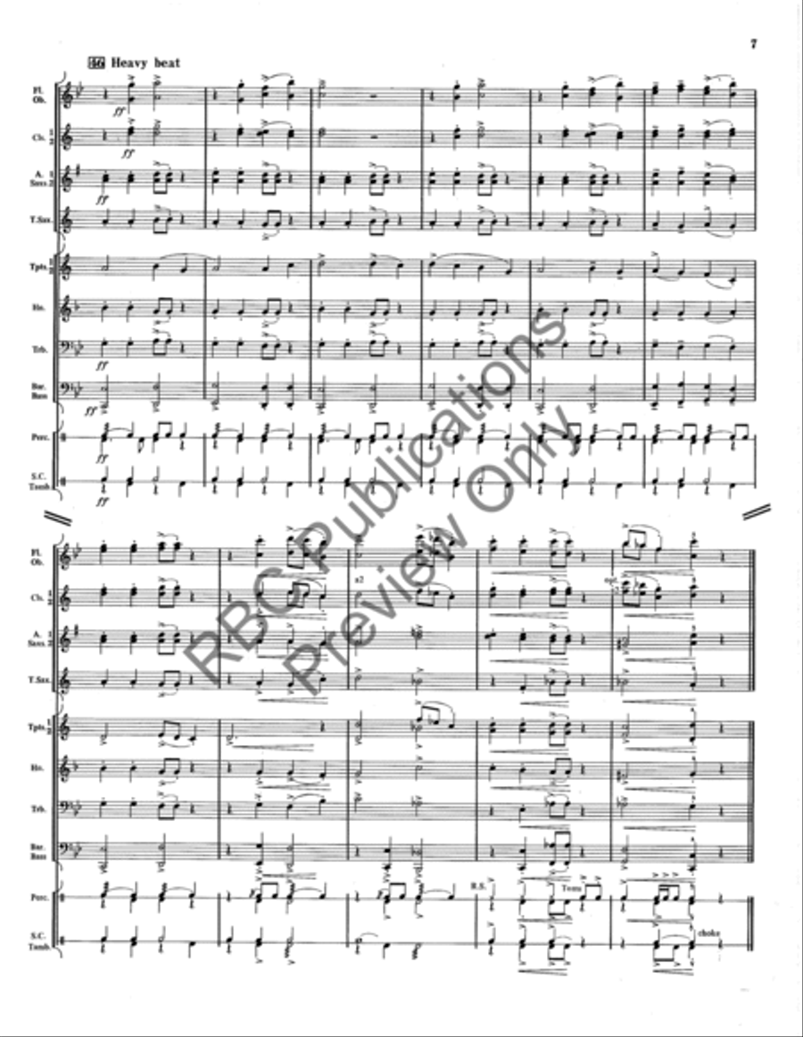 Hard Hat Rock Concert Band scores gallery preview page 8
