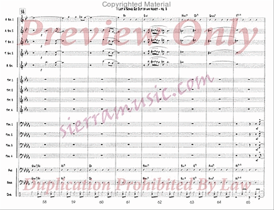 I Let A Song Go Out Of My Heart Jazz Ensemble scores gallery preview page 9