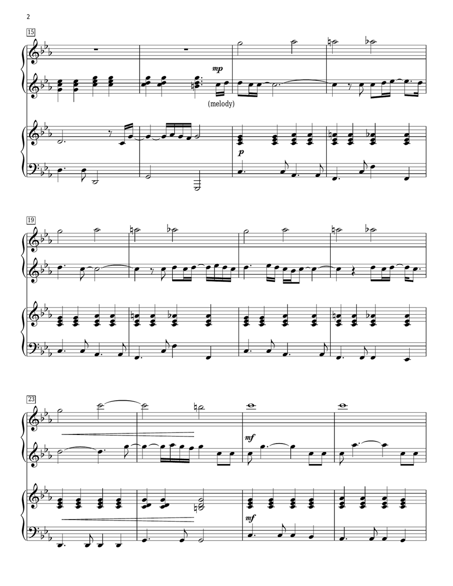 Skyfall Skyfall Piano Duet scores gallery preview page 2