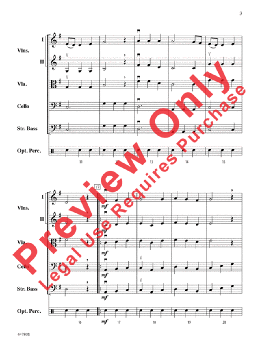 Medieval Dance String Orchestra scores gallery preview page 12