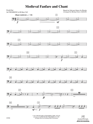Medieval Fanfare and Chant: (wp) 3rd B-flat Trombone B.C.