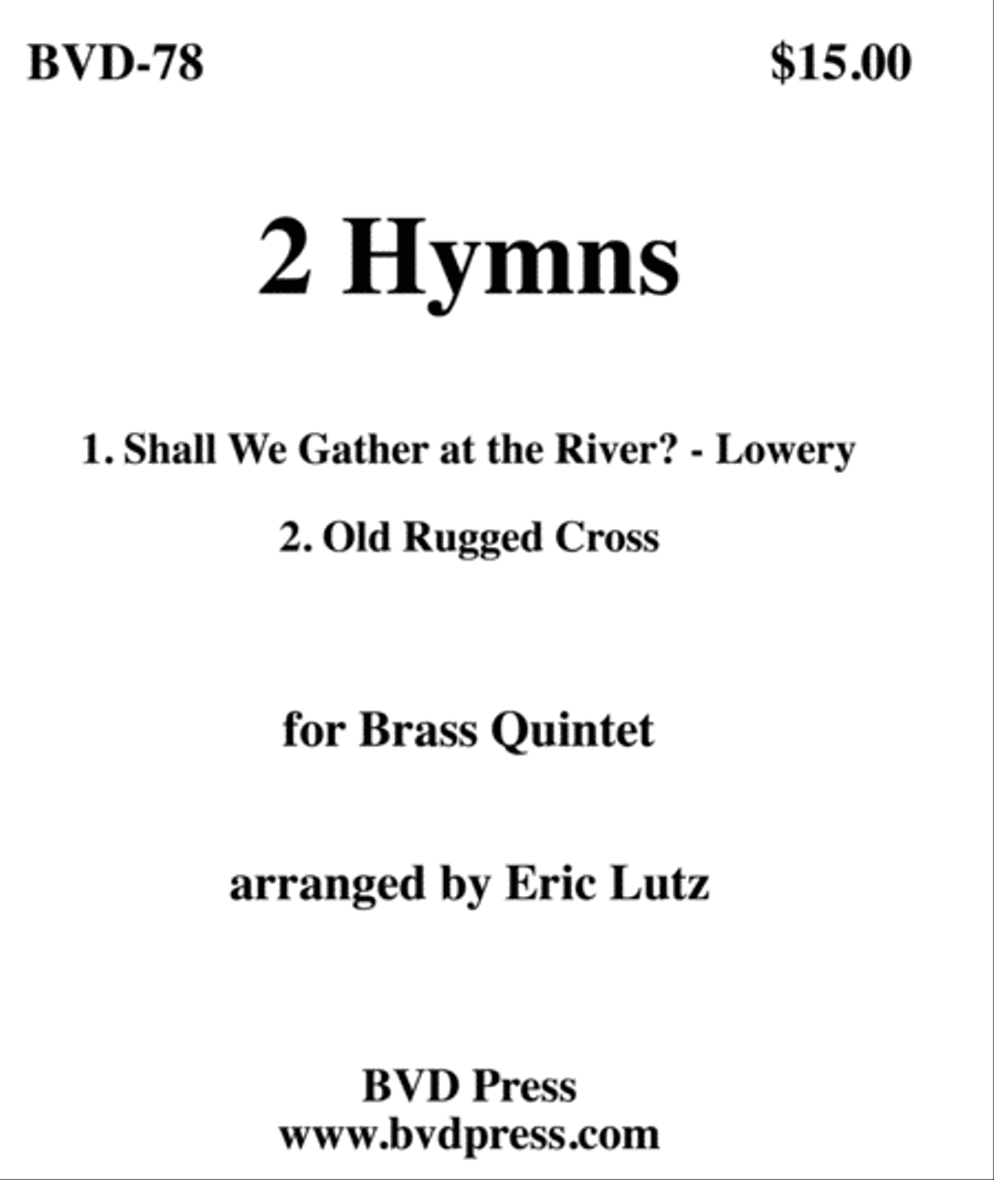 2 Hymns Brass Quintet scores gallery preview page 1