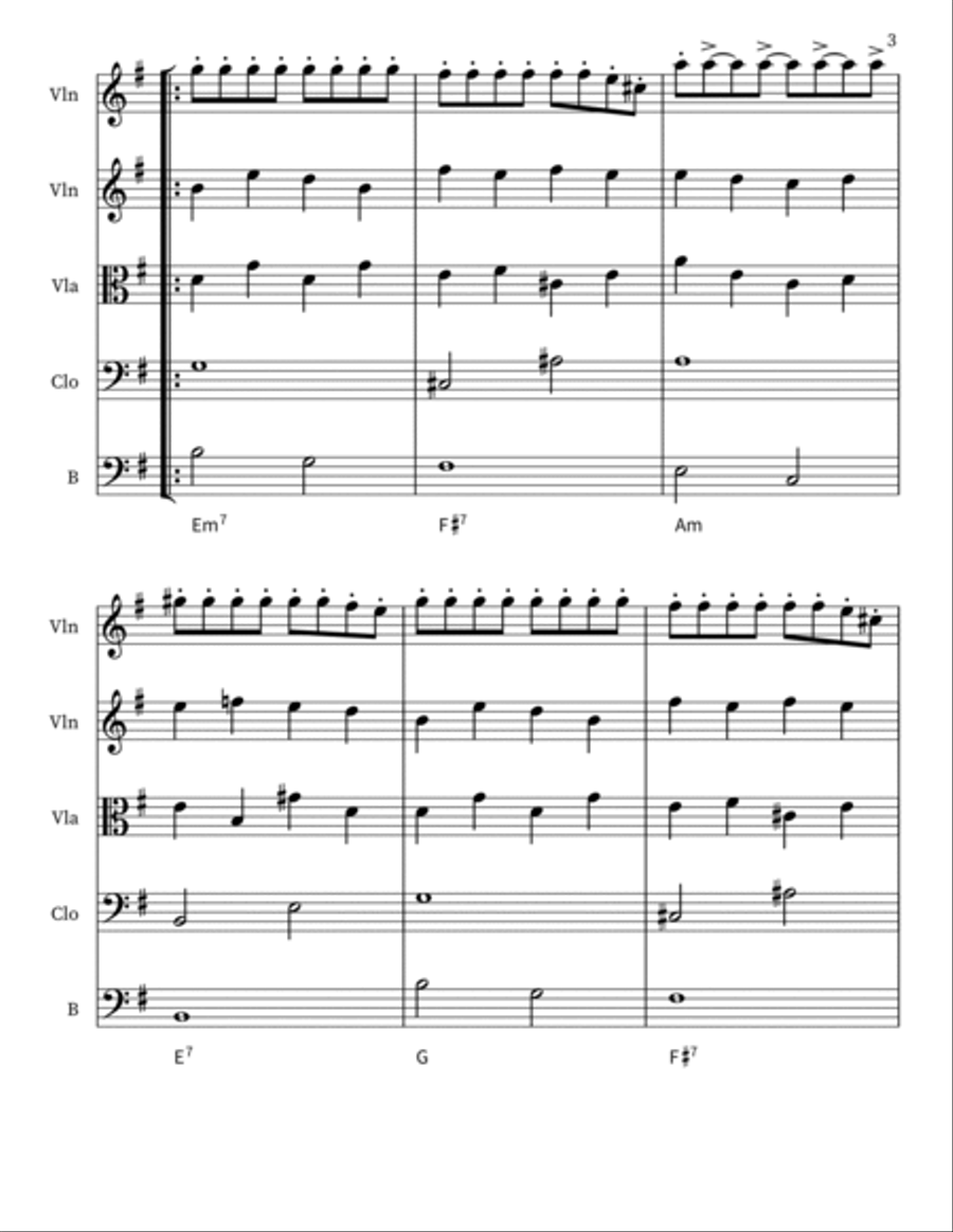 Arisian Sonata Small Ensemble scores gallery preview page 3