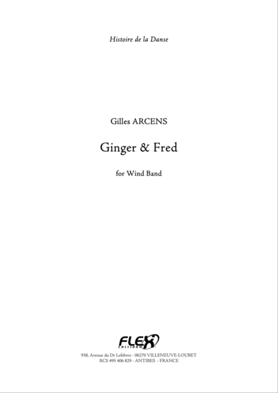 Ginger & Fred Concert Band scores gallery preview page 1