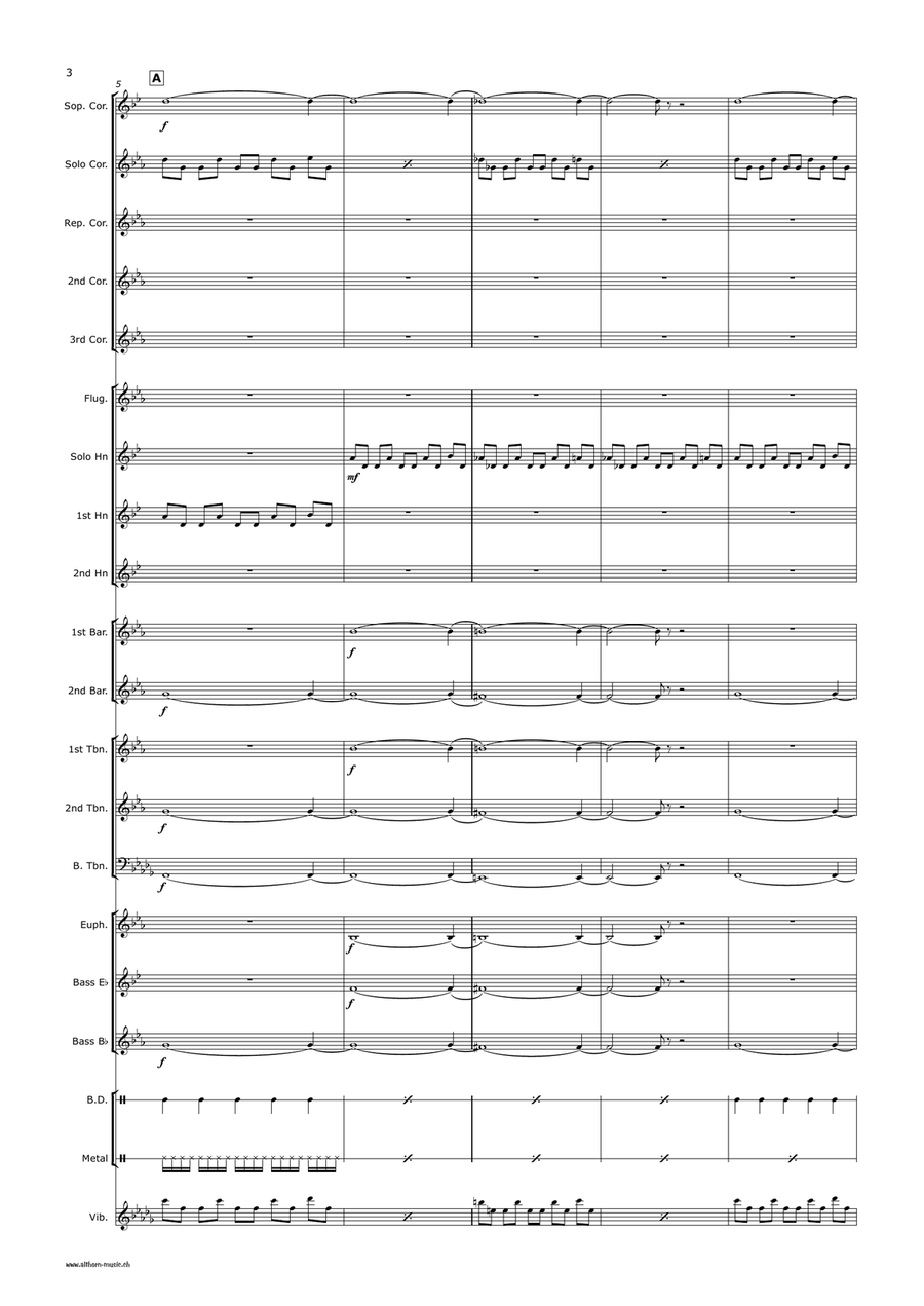 Halloween Theme Brass Band scores gallery preview page 4