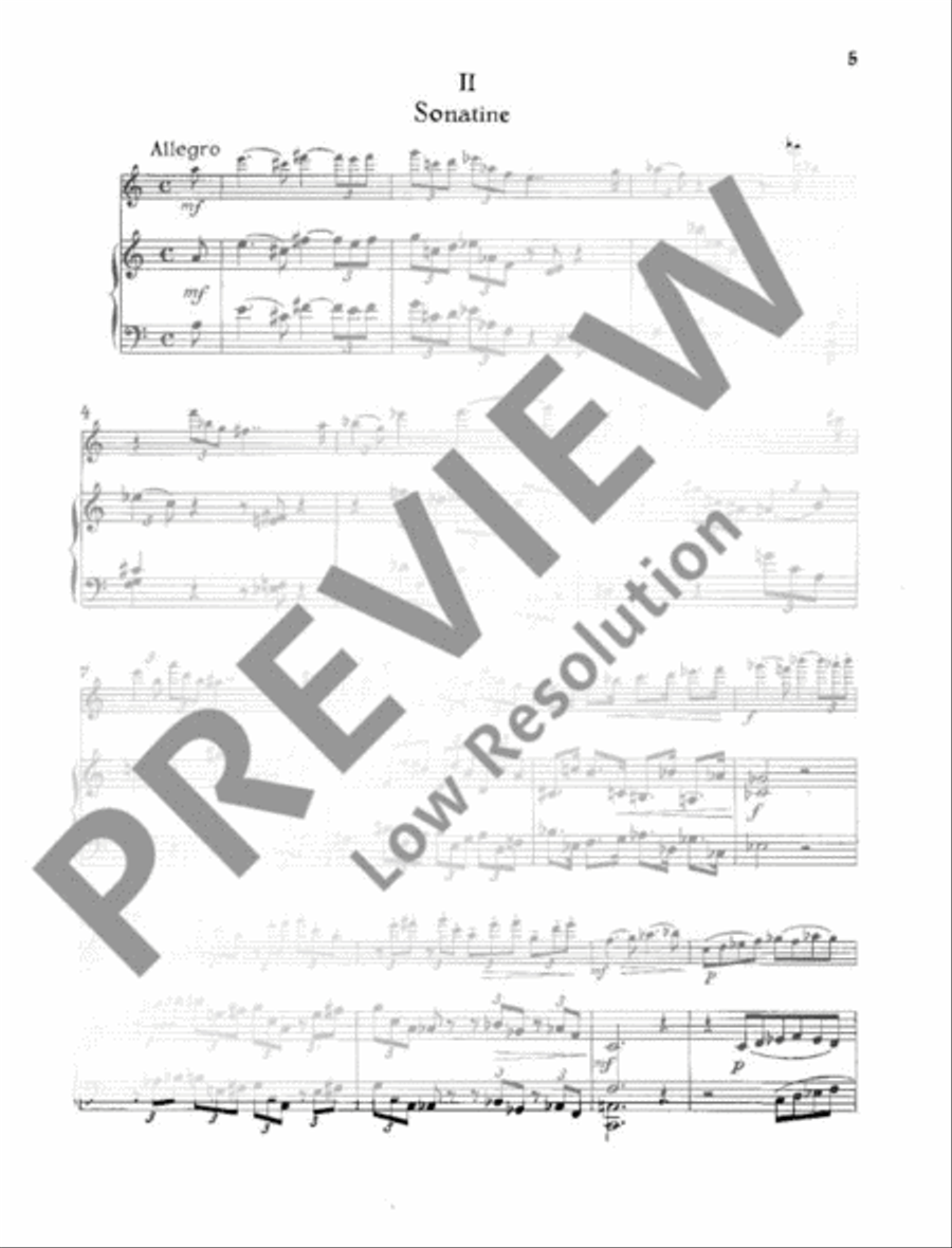 Sonata Flute Solo scores gallery preview page 6