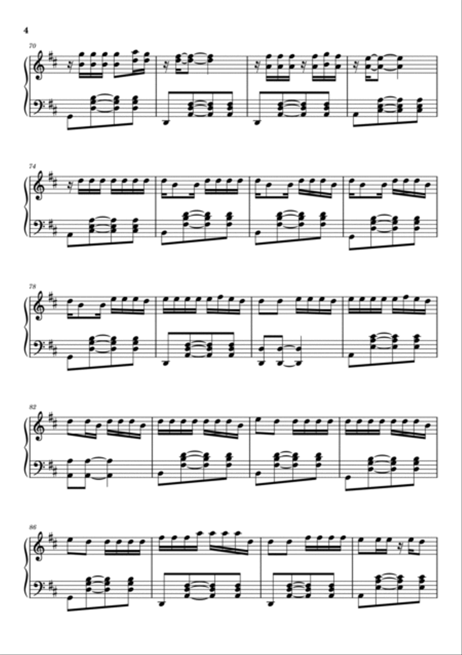 Despacito Piano Solo scores gallery preview page 4