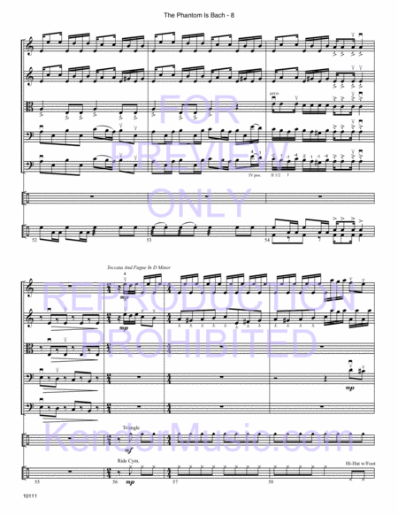 Phantom Is Bach, The (Full Score)