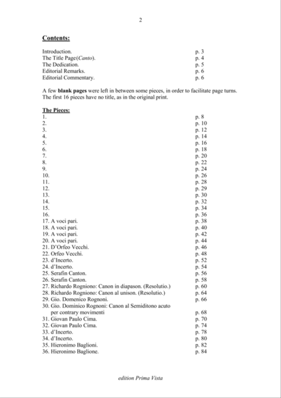 Giovanni Giacomo Gastoldi & others, Il Primo Libro… for 2 Instruments, Modern Clefs Woodwind Ensemble scores gallery preview page 2