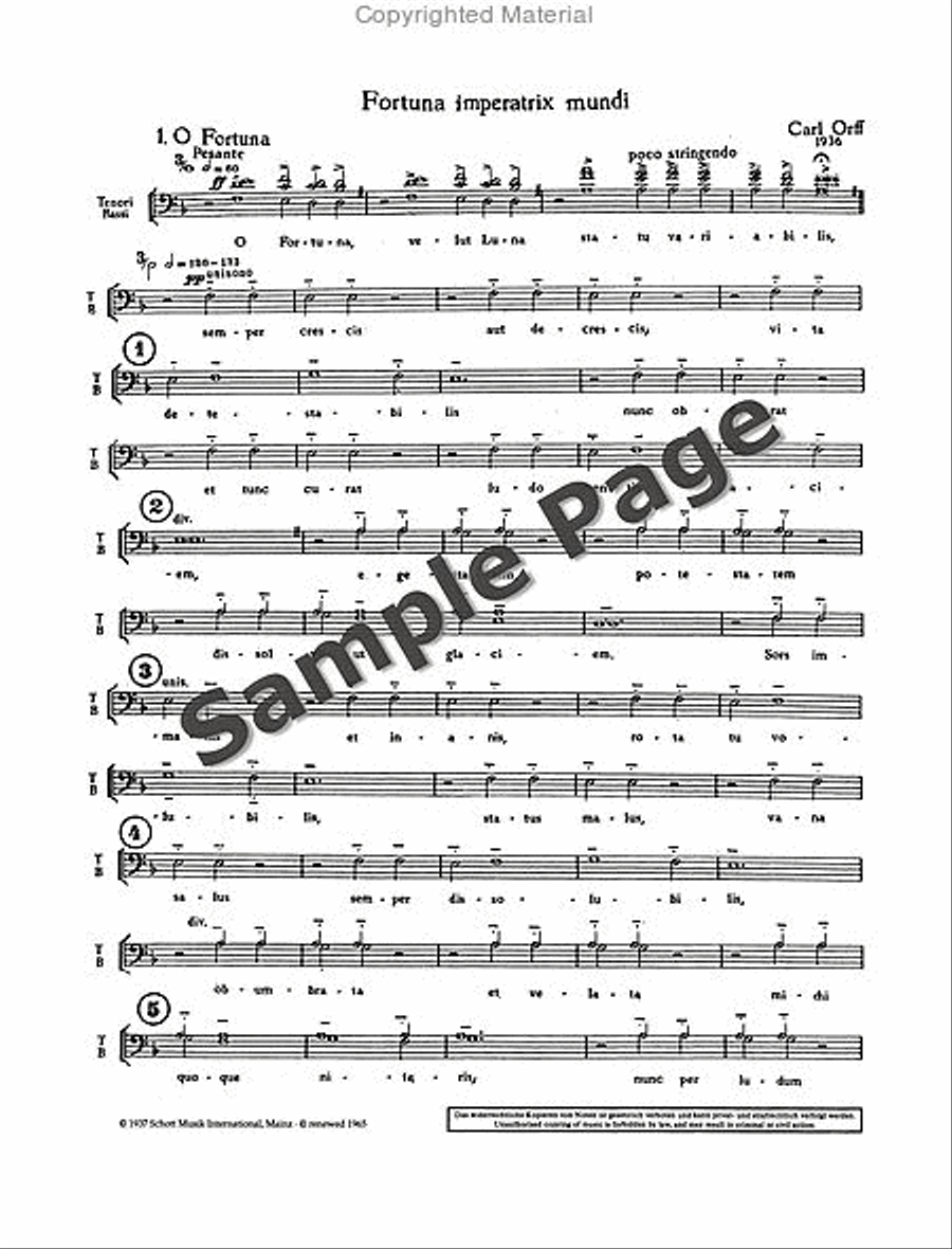 Carmina Burana Children's Choir scores gallery preview page 4