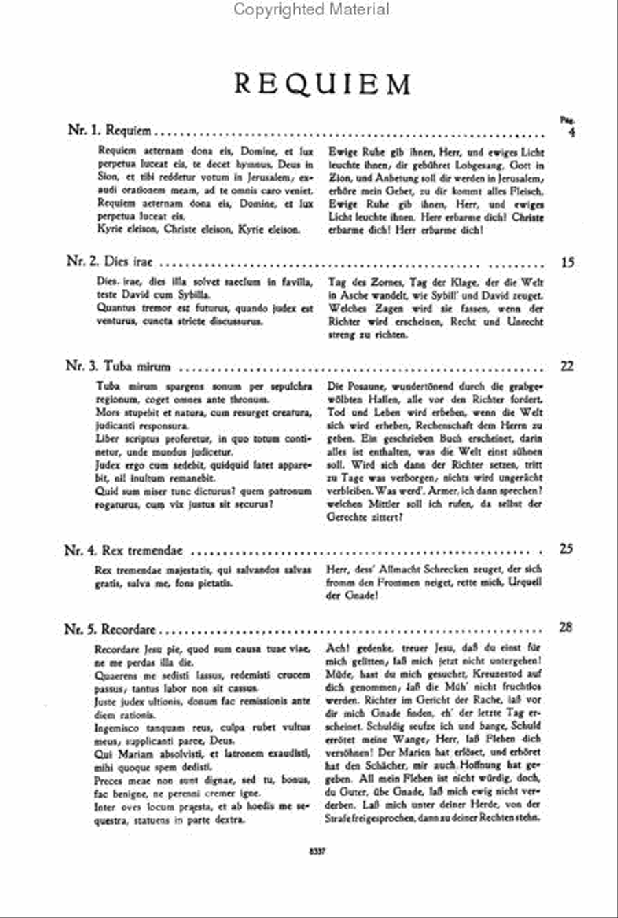 Requiem 4-Part scores gallery preview page 2