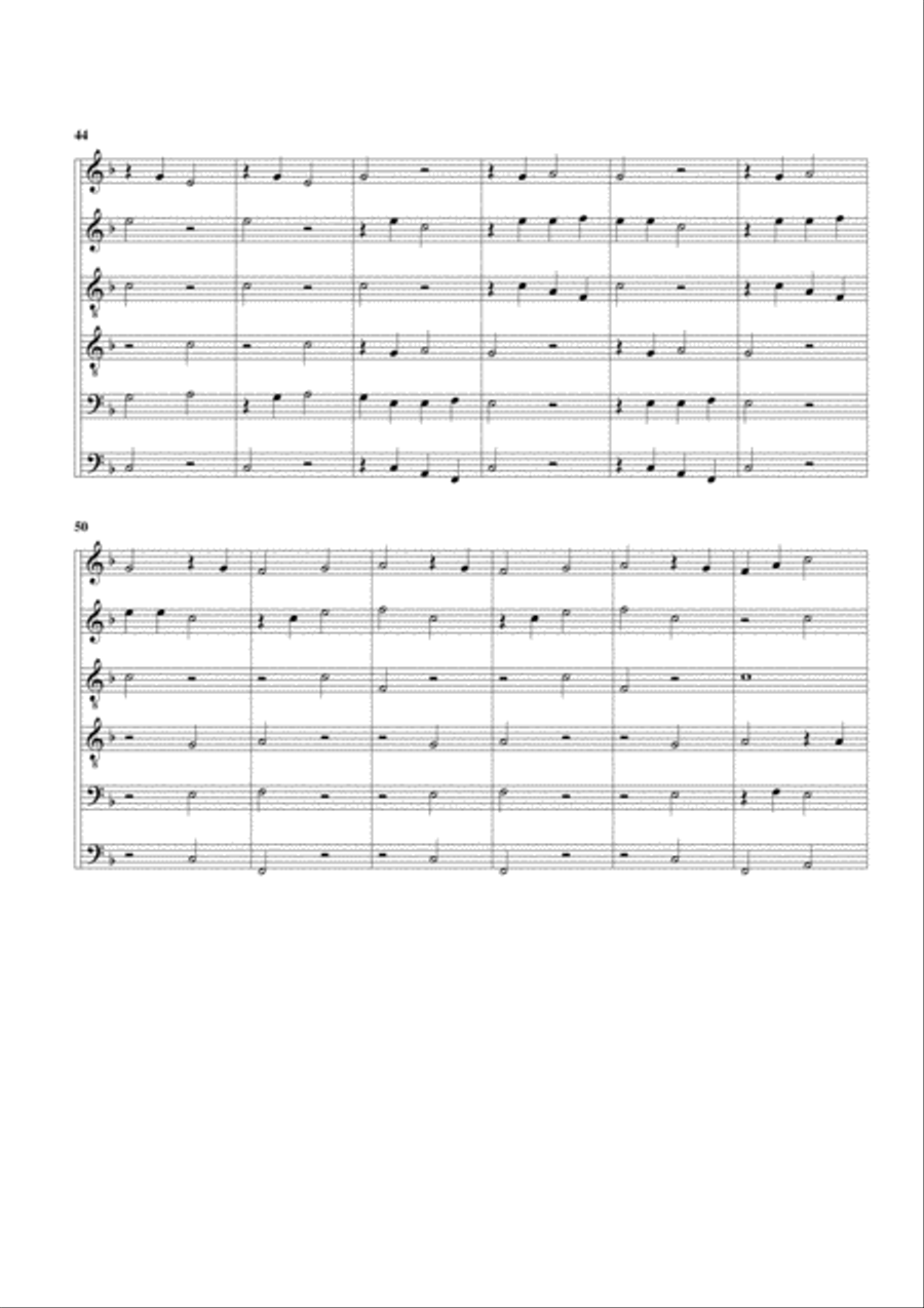 Das Glaeut zu Speyer (arrangement for 6 recorders) Recorder scores gallery preview page 5
