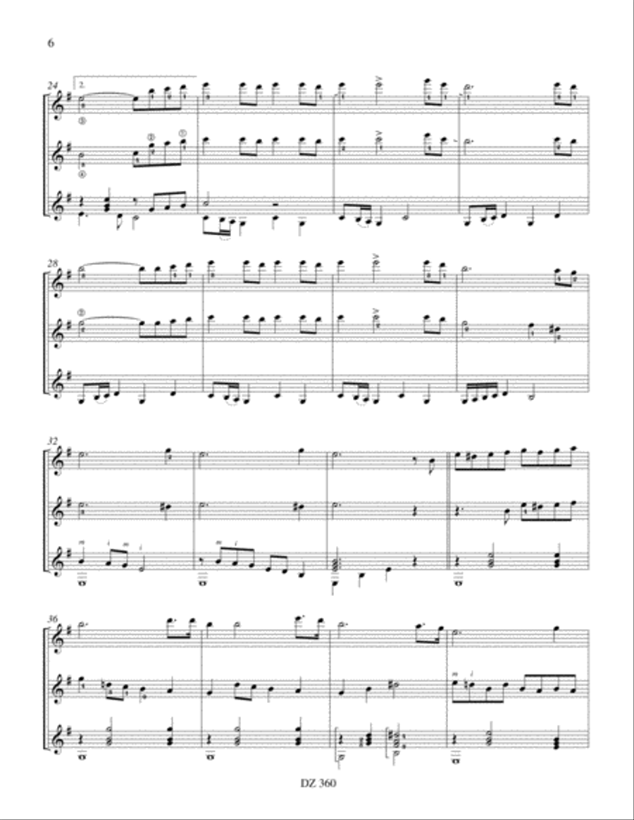 Airs populaires des Andes Guitar Ensemble scores gallery preview page 6