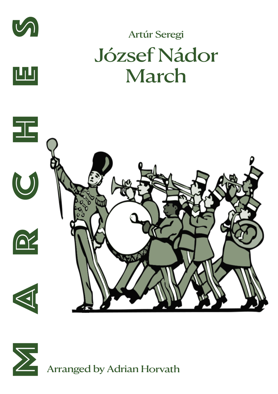 József Nádor March Concert Band scores gallery preview page 1