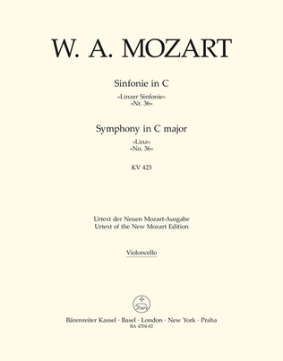 Book cover for Symphony, No. 36 C major, KV 425 'Linz Symphony'