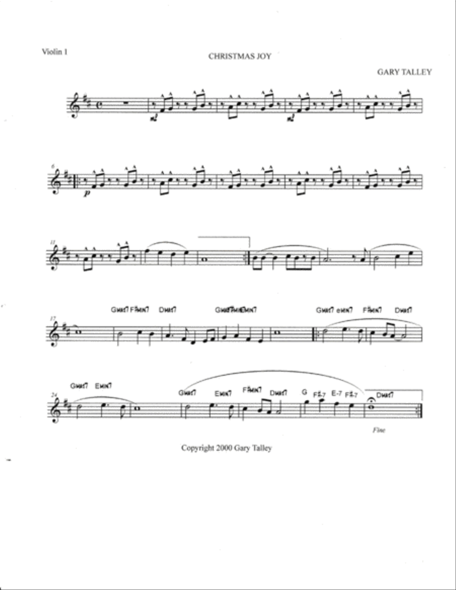 Christmas Joy - Score Only String Orchestra scores gallery preview page 4