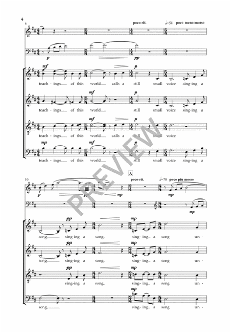 Remembering Remembering 4-Part scores gallery preview page 5