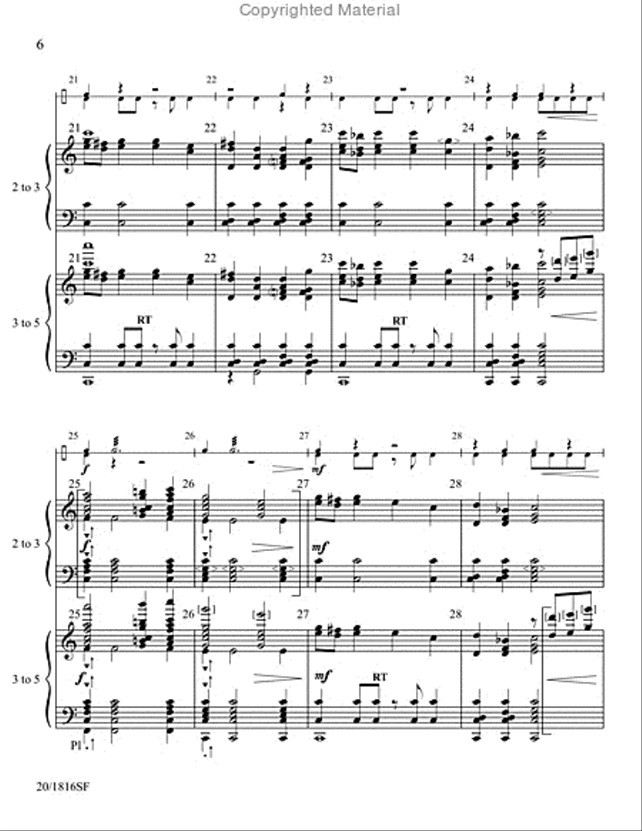 Panorama - Handbell and Percussion Score and Parts Handbell Choir scores gallery preview page 5
