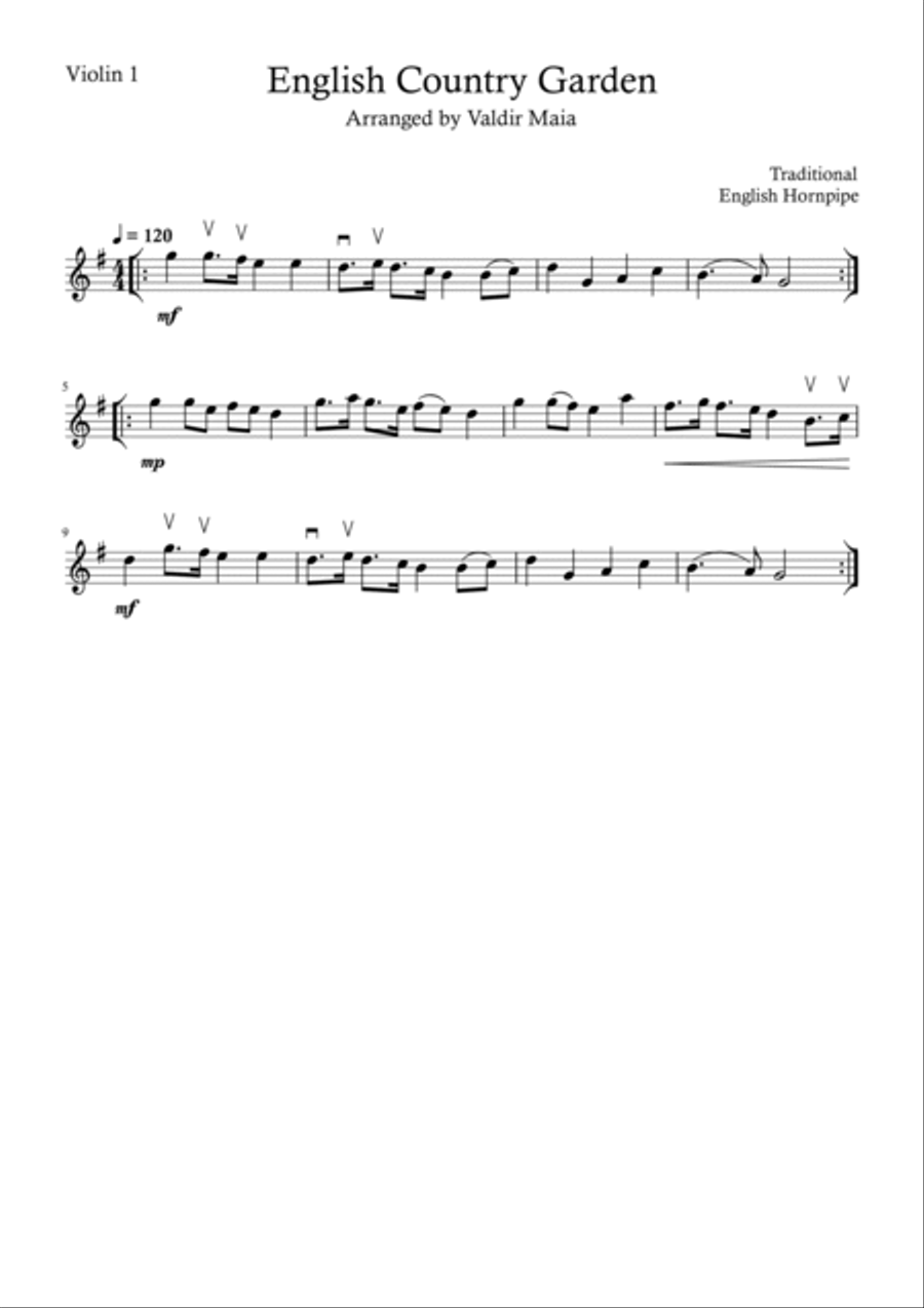 English Country Garden - String Quartet String Quartet scores gallery preview page 3