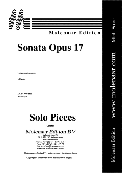 Sonata Opus 17