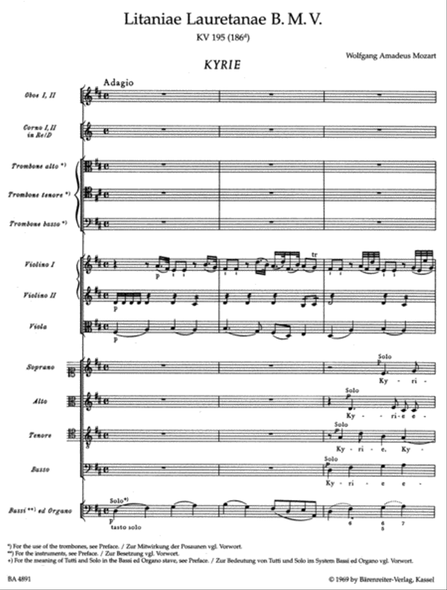Litaniae Lauretanae B. M. V. KV 195 (186d) Mixed Choir scores gallery preview page 2