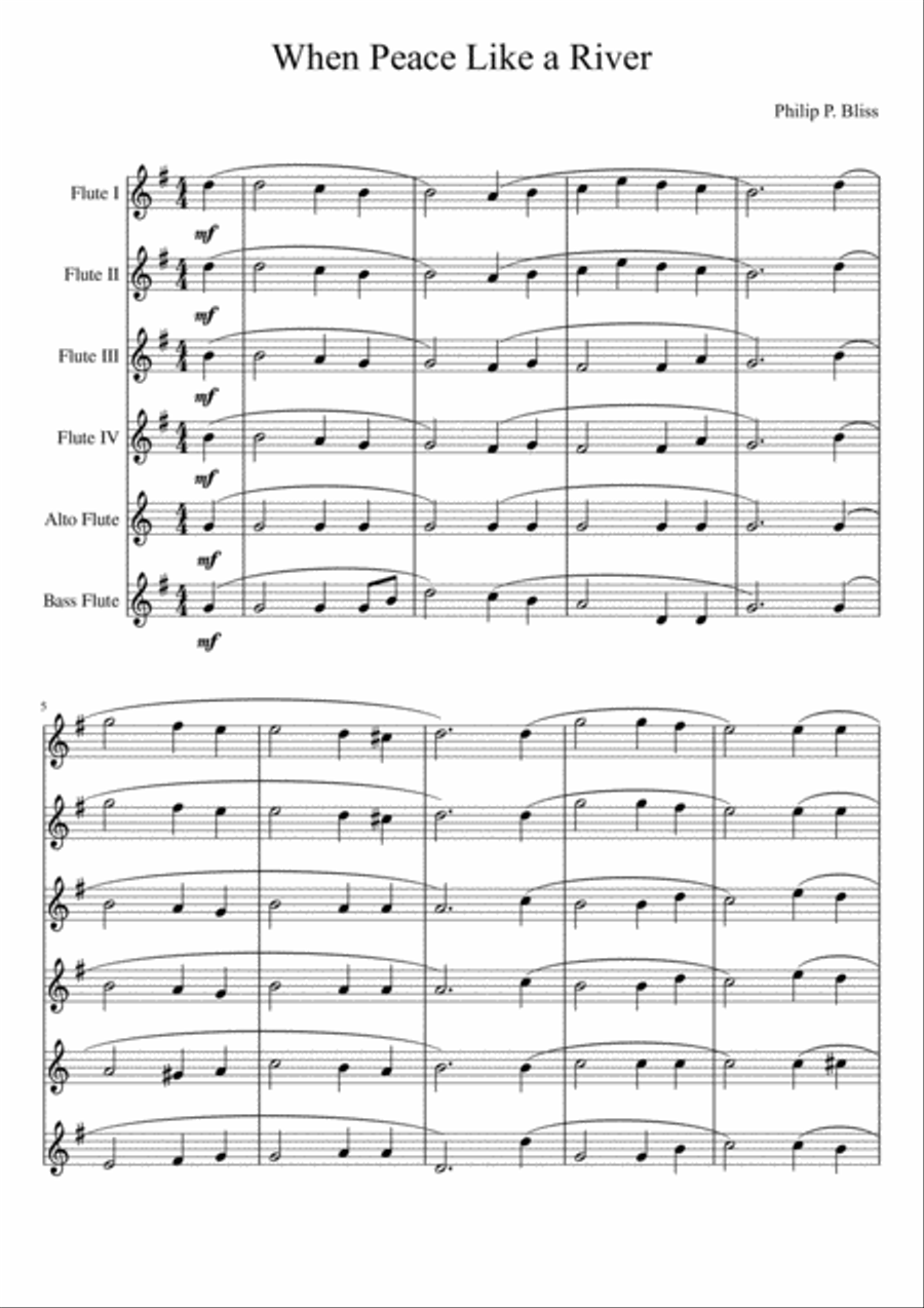 When Peace Like a River When Peace Like a River Woodwind Ensemble scores gallery preview page 2