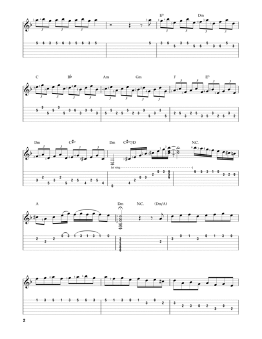 Toccata And Fugue In D Minor (Toccata only) Acoustic Guitar scores gallery preview page 2