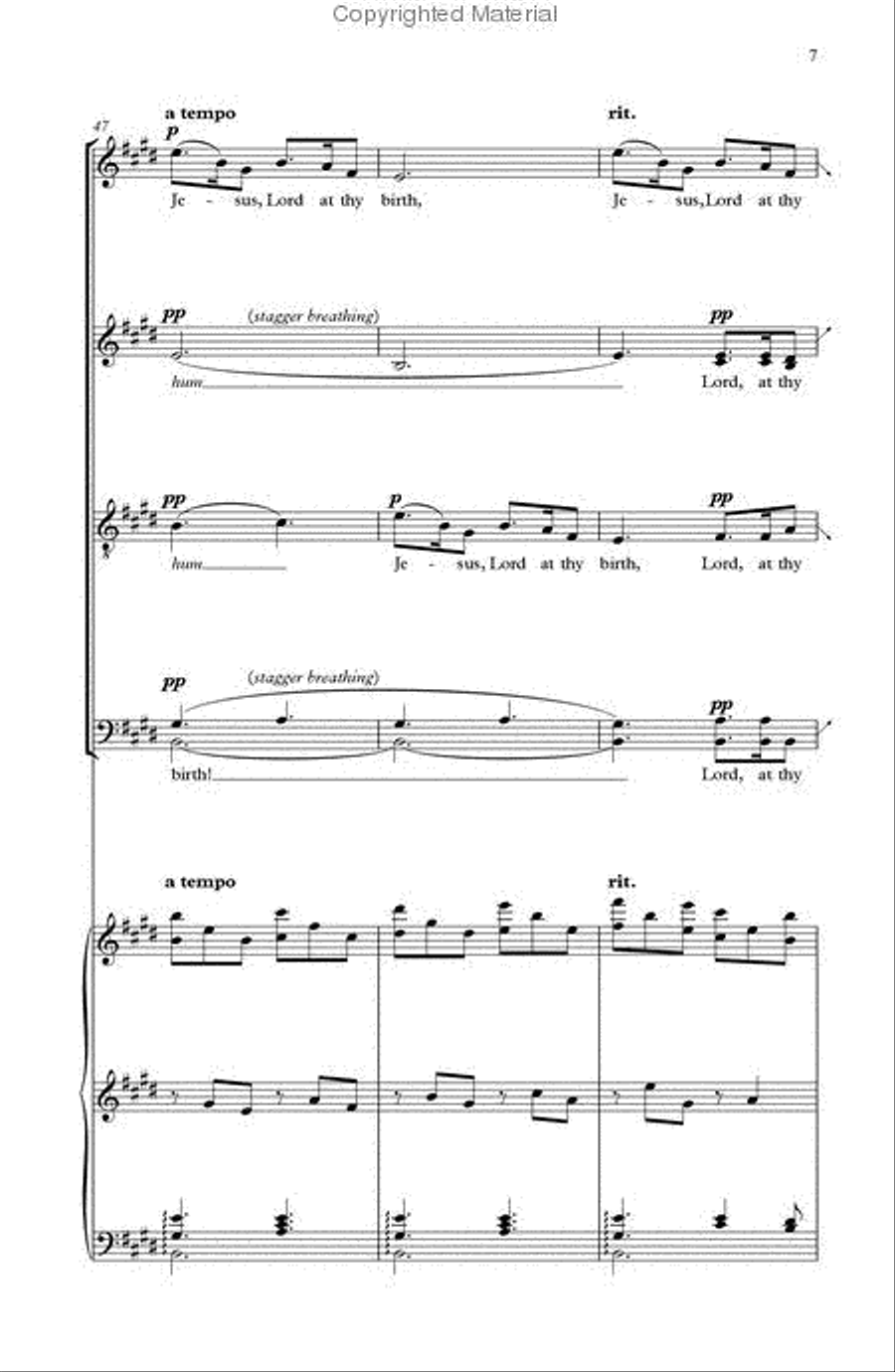 Silent Night Silent Night 4-Part scores gallery preview page 3