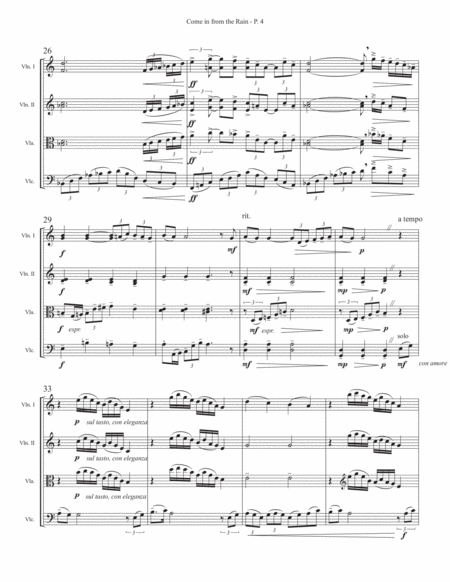 Come In From The Rain by Carole Bayer Sager Cello - Digital Sheet Music